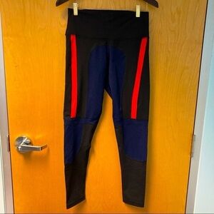 TNA Sz S Multicolour Black Blue  Red/Pink High Rise Leggings
